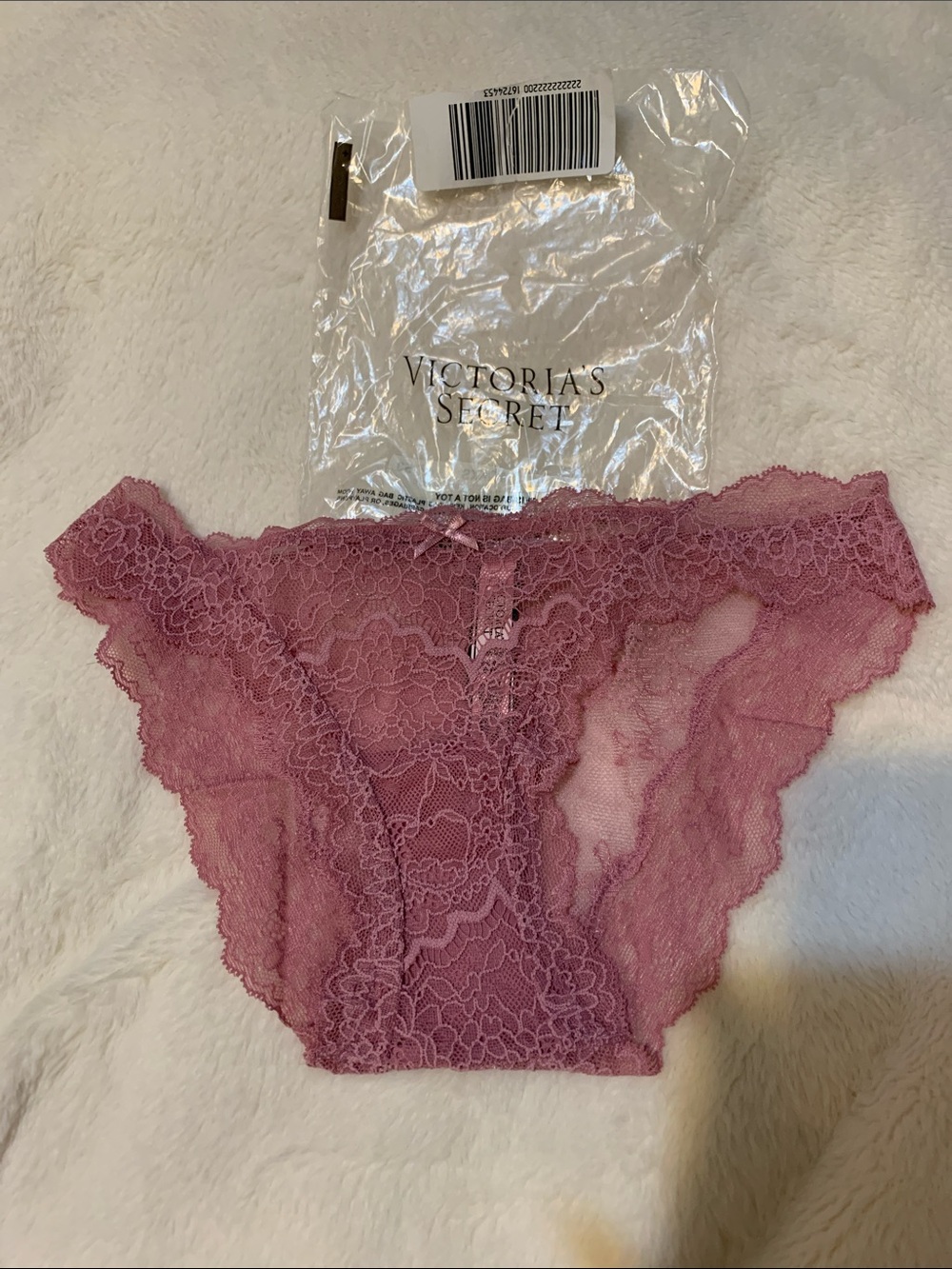 Victoria's Secret Mauve Lace Bikini Panty